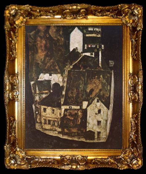 framed  Egon Schiele Dead City, ta009-2